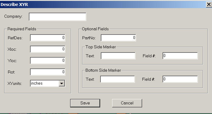 xy center rotation importing for components on pcb file or cad gerber importing