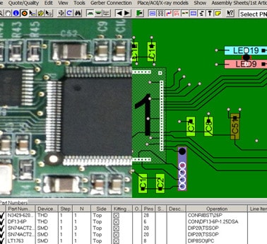 PCB board with photo overlay