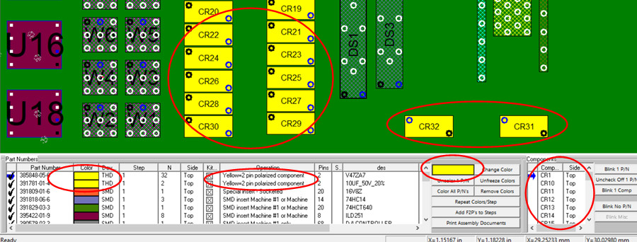 changing component property colors automatically or manually